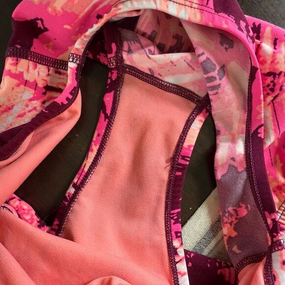 Nike Swim Solar Canopy Classic Tank Swimsuit Bordeaux 8 - Picture 9 of 9